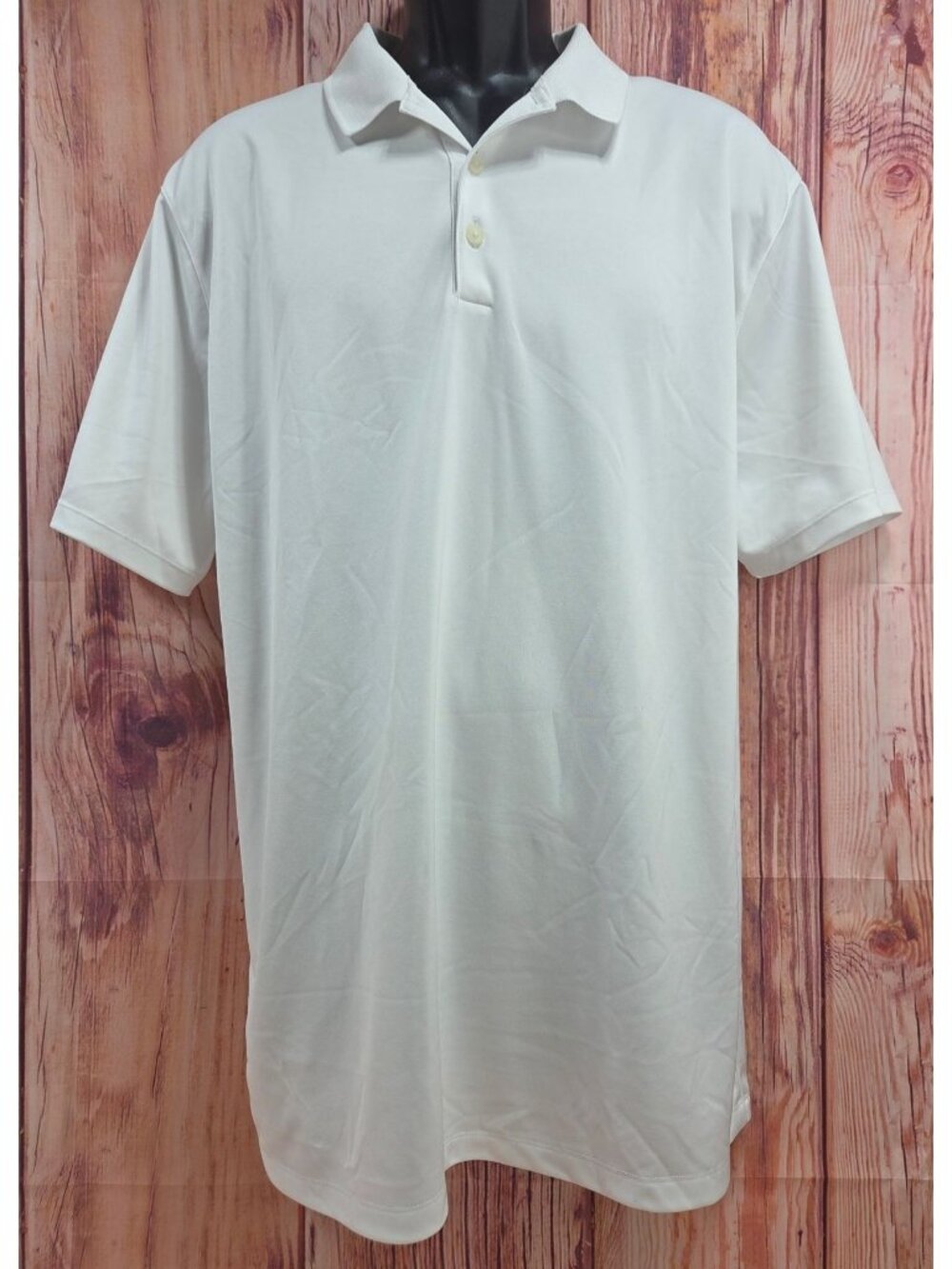 Nike Golf Dri-Fit White Polo Shirt XL Standard Fit Mens Activewear